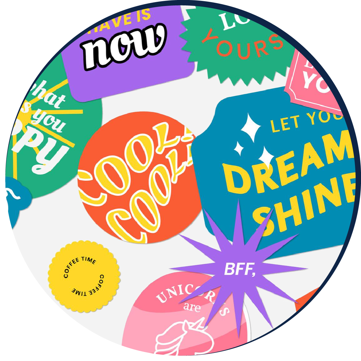 Imagen de refrencia a stickers